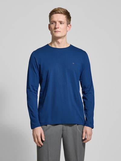 Fynch-Hatton Longsleeve mit Logo-Print Jeansblau 4