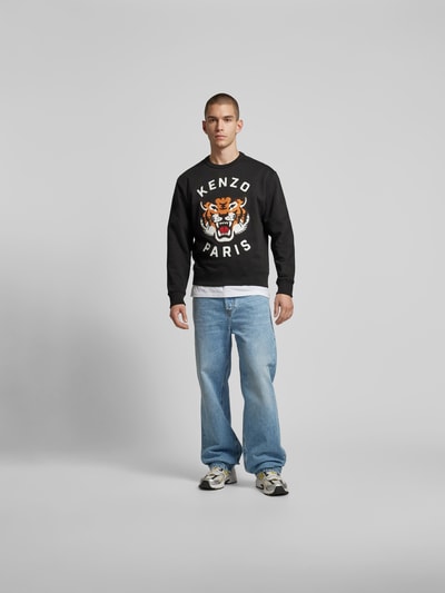 Kenzo Sweatshirt mit Label-Print Black 1