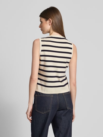 Zero Mouwloos vest met knoopsluiting Marineblauw - 5