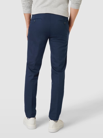 Hiltl Spodnie materiałowe o kroju slim fit z kantami model 'Tourist 2.0' Granatowy 5