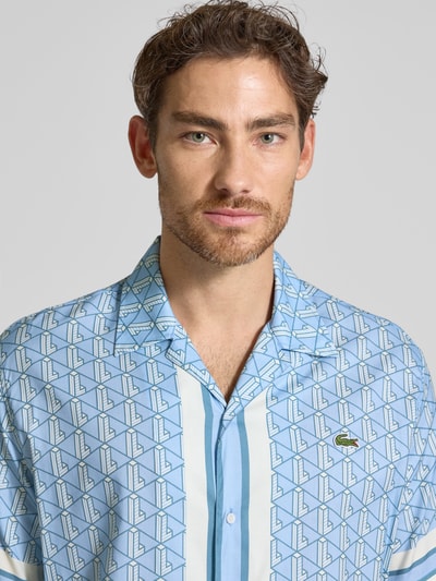 Lacoste Freizeithemd mit Label-Detail Hellblau 3