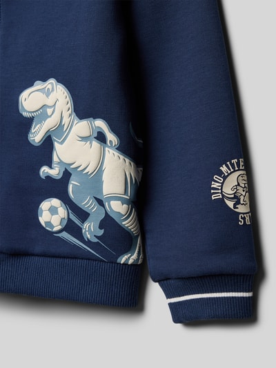 s.Oliver RED LABEL Bluza rozpinana o kroju regular fit z mieszanki bawełny Granatowy 2