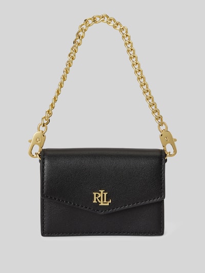 Lauren Ralph Lauren Portemonnee van echt leer met afneembare draagketting Zwart - 1