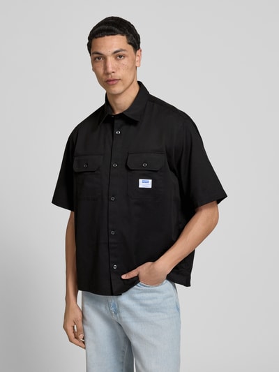 HUGO Blue relaxed fit vrijetijdsoverhemd van puur katoen model 'EKYNO' Zwart - 4