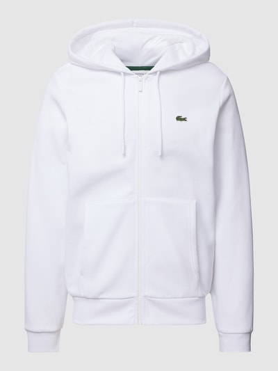 Lacoste Sweatjacke mit Logo-Stitching Weiss 2