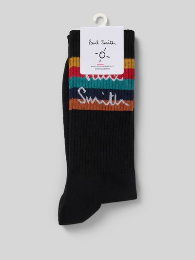 PAUL SMITH Socken mit Label-Detail Modell 'GUERNSEY SPORT' Black 3