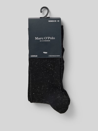 Marc O'Polo Socken mit Rippenstruktur Modell 'CLAUDINE' Black 3