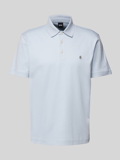 BOSS Regular Fit Poloshirt mit Label-Badge Modell 'Parris' Bleu 2