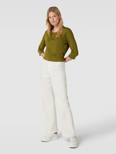 Marc O'Polo Longsleeve mit 3/4-Arm Khaki 1