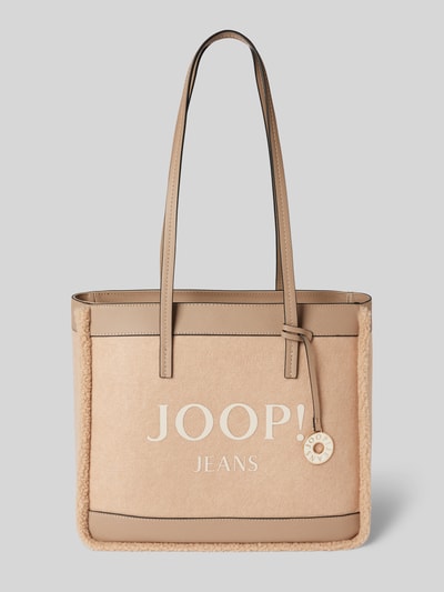 JOOP! Jeans Shopper mit Kunstfellbesatz Modell 'calduccio yvette' Beige 2