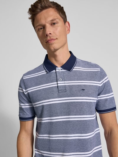 Fynch-Hatton Regular Fit Poloshirt mit Label-Stitching Marine 3