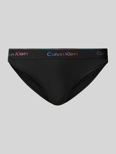 Calvin Klein Underwear Figi z elastycznym pasem z logo Czarny 1