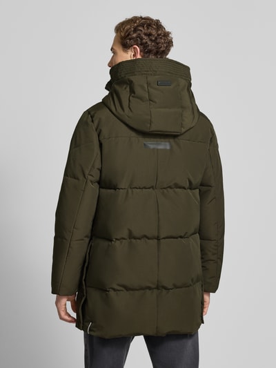 khujo Regular Fit Steppmantel mit Logo-Patch Modell 'Zeno' Oliv 5