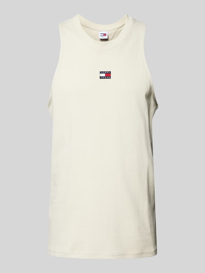 Tommy Jeans Tanktop mit Label-Badge Beige 2