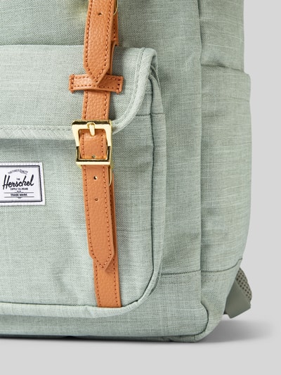 Herschel Rucksack mit Label-Patch Modell 'Little America™' Hellgruen 3