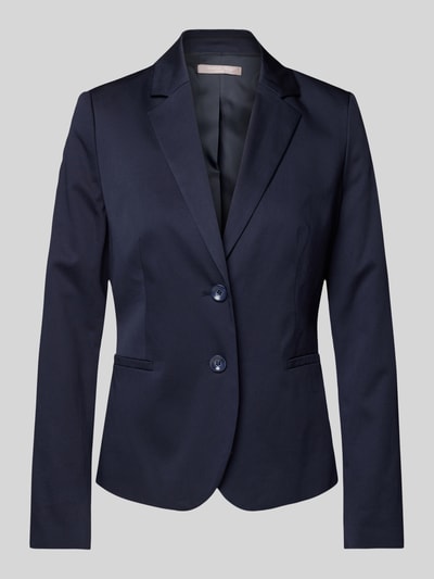 Christian Berg Woman Selection Regular fit blazer met reverskraag en paspelzakken Marineblauw - 2
