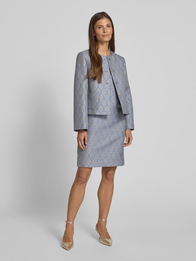 JOOP! Kokerjurk met ronde hals, model 'Debbie' Lichtblauw - 1