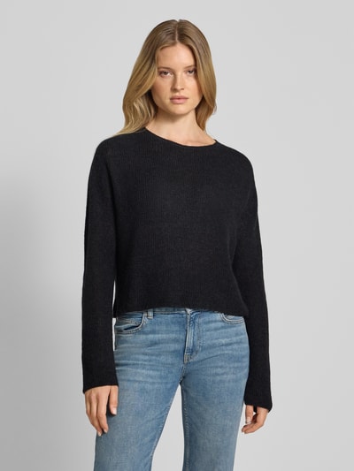Drykorn Gebreide pullover van alpacamix, model 'IMENY' Zwart - 4
