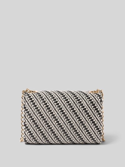 Produktfoto, Umhängetasche mit Strukturmuster Modell 'DIVINA SUMMER' von VALENTINO BAGS, Gliederketten-Optik, Hauptfach mit Umschlag, Magnetverschluss, Reißverschlusstasche, Maße: 17 cm Breite, 11 cm Länge, 6 cm Tiefe, Schulterriemen 117 cm.