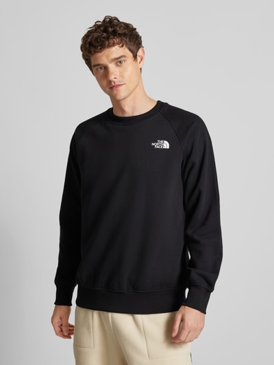 The North Face Sweatshirt met labelstitching, model 'RAGLAN REDBOX CREW' Zwart - 4