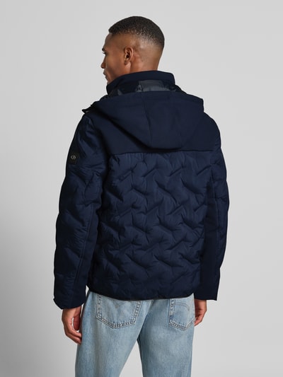 Tom Tailor Regular fit bodywarmer met afneembare capuchon Marineblauw - 5