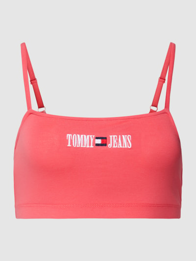 Tommy Jeans Crop Top mit verstellbaren Spaghettiträgern Modell 'ARCHIVE' Pink 2