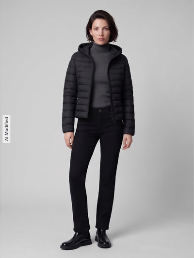 ONLY kroj regular fit kurtka pikowana z kapturem model 'TAHIA' Czarny 1