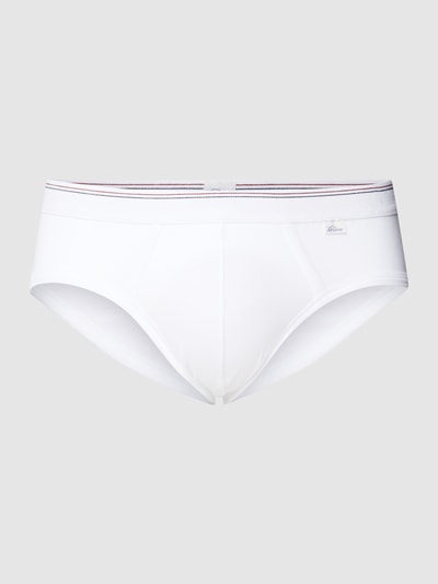 Schiesser Slip mit Logo-Fähnchen Modell 'REVIVAL' Weiss 2