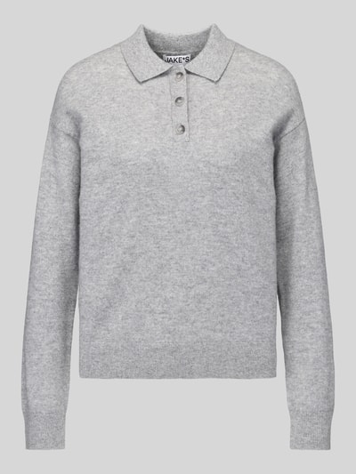 Jake*s Casual Regular Fit Pullover aus reinem Kaschmir Silber Melange 2