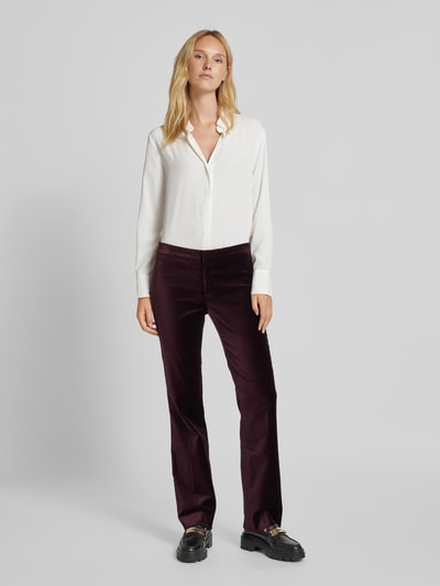 Lauren Ralph Lauren Regular fit stoffen broek met haakjes- en ritssluiting Donkerblauw - 1