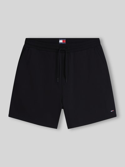 Tommy Jeans Bermudy o kroju relaxed fit z mieszanki bawełny z tunelem Czarny 2