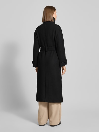 Gina Tricot Straight Fit Mantel mit Woll-Anteil Black 5