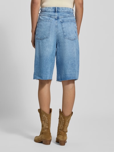 Pieces Relaxed fit korte jeans van puur katoen, model 'TASHA' Lichtblauw - 5