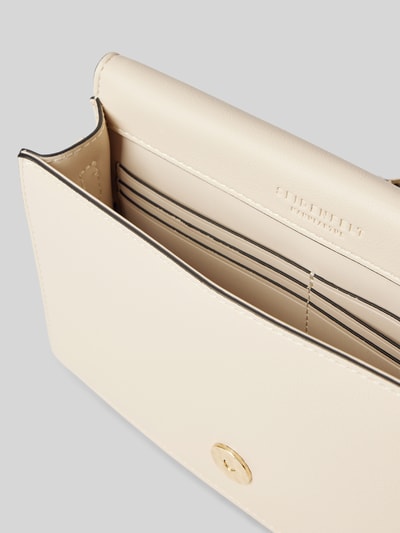 Seidenfelt Handtasche mit Label-Detail Modell 'Birsta' Ecru 5