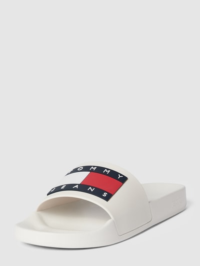 Tommy Jeans Slides mit Label-Details Weiss 2