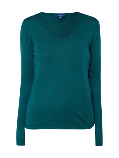 Tom Tailor Pullover mit abgerundetem V-Ausschnitt  Bottle 2