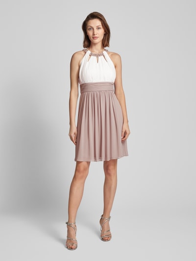 Jake*s Cocktail Knielanges Cocktailkleid in Two-Tone-Machartq Mauve 1