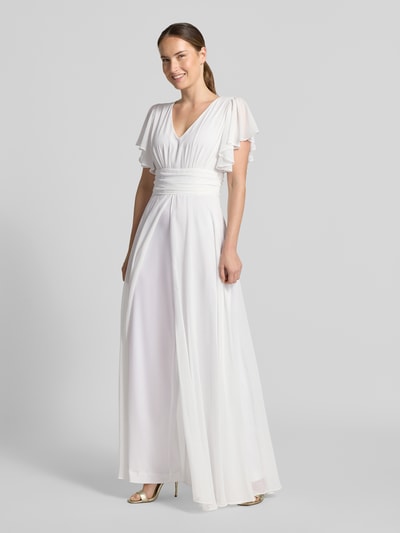 SWING Jumpsuit aus Chiffon Offwhite 1