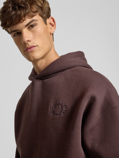 PROHIBITED Hoodie met capuchon Donkerbruin - 3