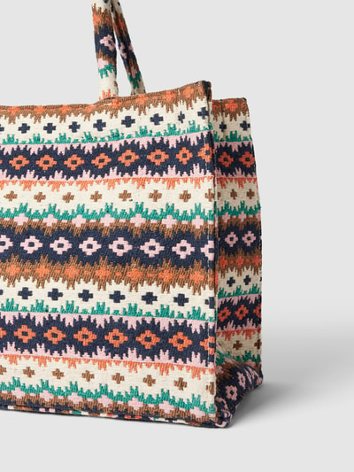 ANOKHI Tote bag met all-over motief Zwart - 3