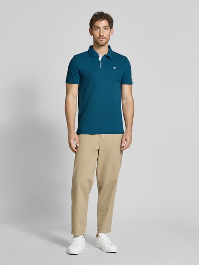 Tom Tailor Regular Fit Poloshirt aus reiner Baumwolle Dunkelblau 1