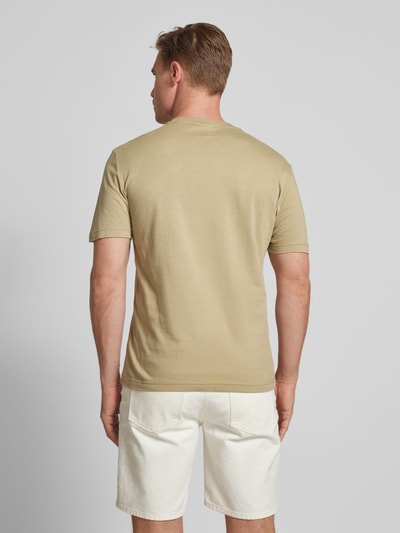 CK Calvin Klein T-Shirt mit Label-Print Beige 5