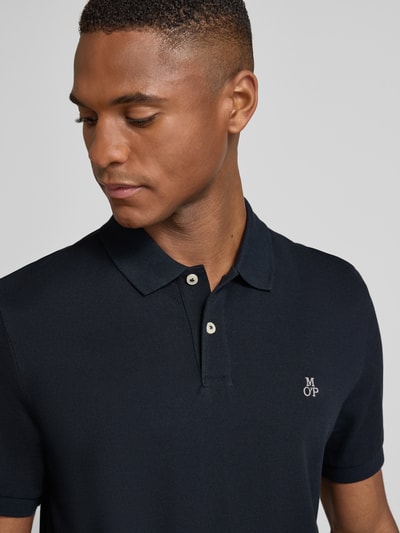Marc O'Polo Poloshirt mit fein strukturierter Optik Marine 3