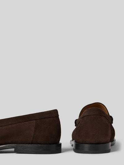 BOSS Loafersy z naturalnej skóry bydlęcej model 'TEVAN_MOCC' Ciemnobrązowy 2