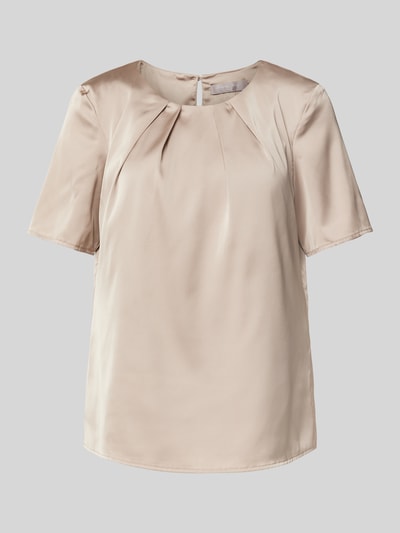 Christian Berg Woman Selection Blusenshirt mit Rundhalsausschnitt Taupe 2