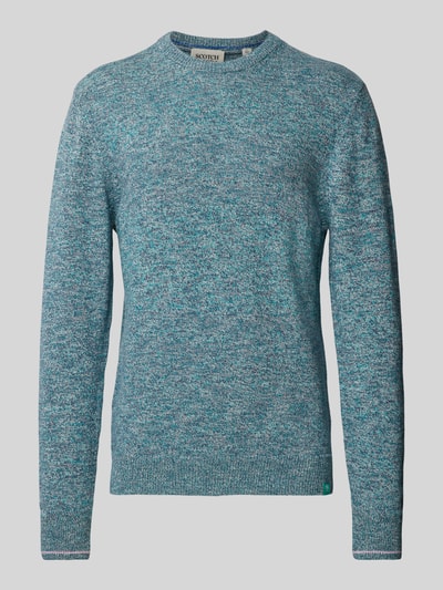 Scotch & Soda Strickpullover in Melange-Optik Gruen 2