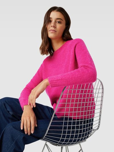 Weekend Max Mara Strickpullover in melierter Optik Modell 'GHIACCI' Fuchsia 3