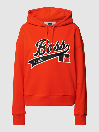 BOSS Hoodie mit Label-Stitching Orange 2