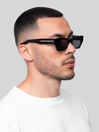 MessyWeekend Quadratische Sonnenbrille Modell 'LUNA' Black 1