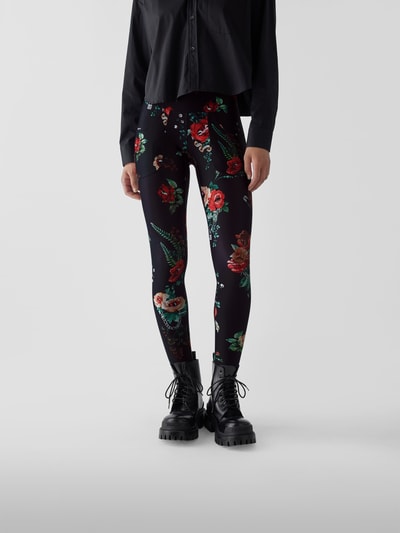 R13 Leggings mit floralem Muster Black 4